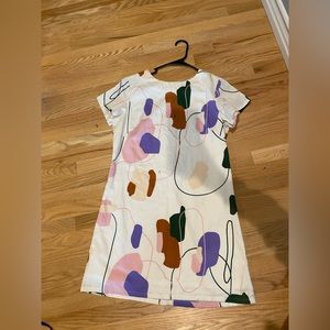 Arc And Bow Abstract Print Shift Dress